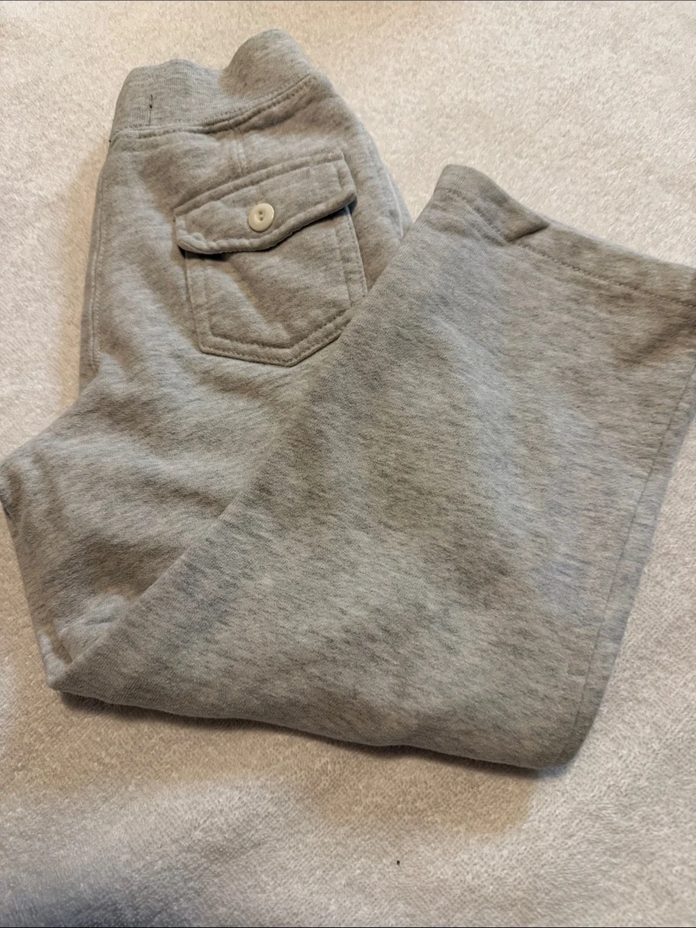 Ralph Lauren Light Grey Kids Sweatpants with Drawstring